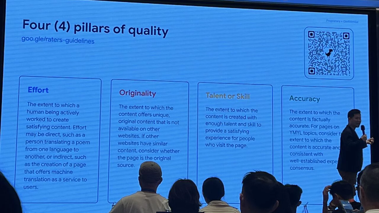 Google 4 Säulen der Qualität